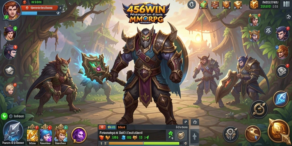 Screenshot dari gameplay yang menarik di dunia MMORPG.