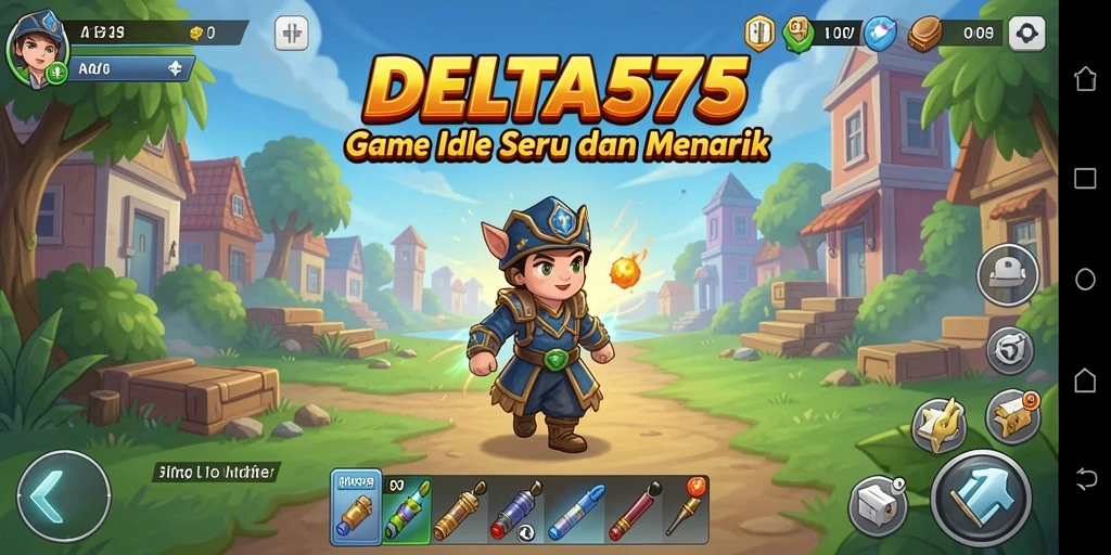 Tampilan gameplay DELTA575 yang menarik dan seru untuk dimainkan.