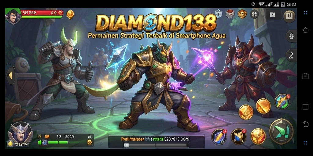 Tampilan gameplay menarik dari DIAMOND138 yang menampilkan strategi pertempuran.