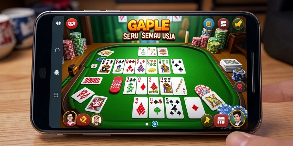 Gameplay Gaple DKK yang seru dan menantang.