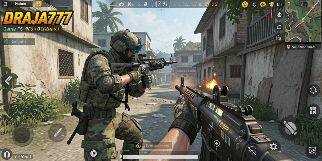 Tampilan gameplay menegangkan di DRAJA777 dengan grafis memukau.