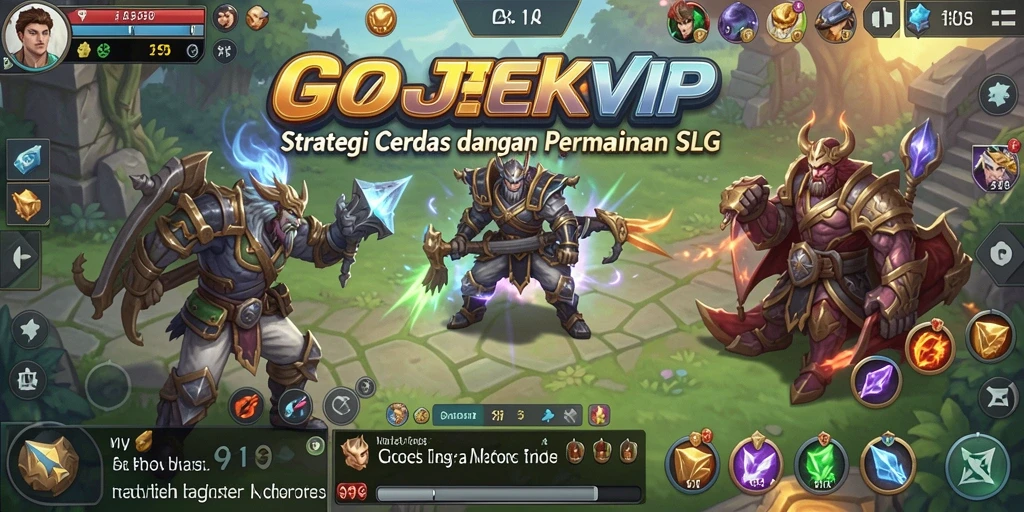 Tangkapan layar gameplay GOJEKVIP menampilkan aksi pertempuran strategis yang seru.