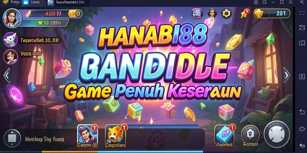 Tampilan gameplay HANABI88 yang penuh warna dan menarik.