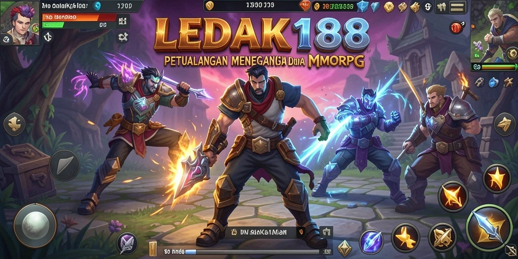 Tampilan mengesankan dari gameplay LEDAK188 dalam dunia MMORPG.