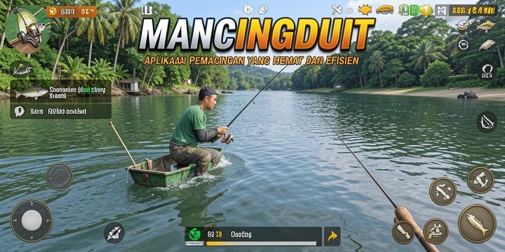 Tampilan utama MANCINGDUIT yang menampilkan fitur peta lokasi memancing.