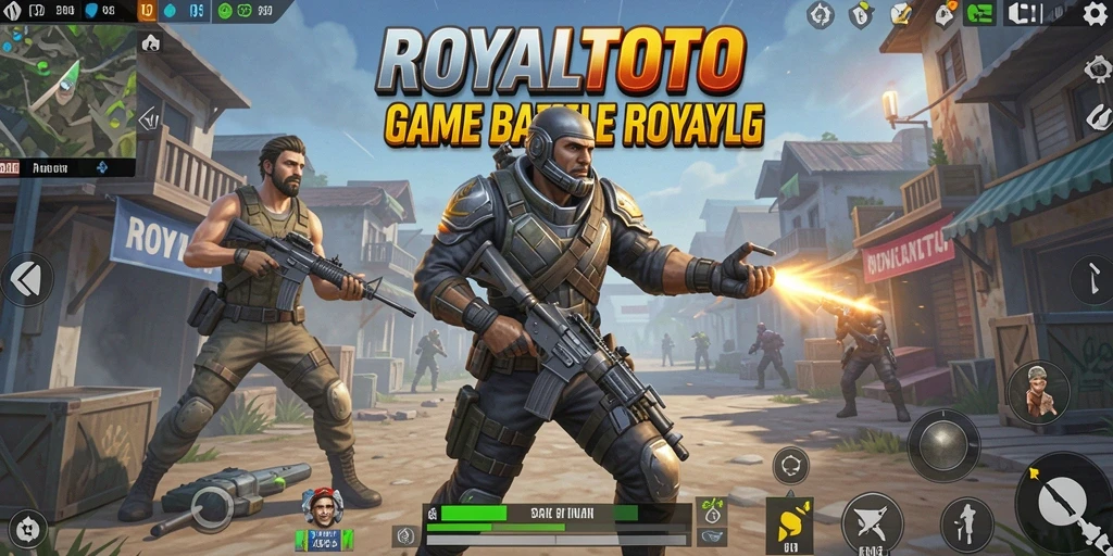 Tampilan gameplay seru dalam <strong>ROYALTOTO</strong> yang penuh aksi Battle Royale.