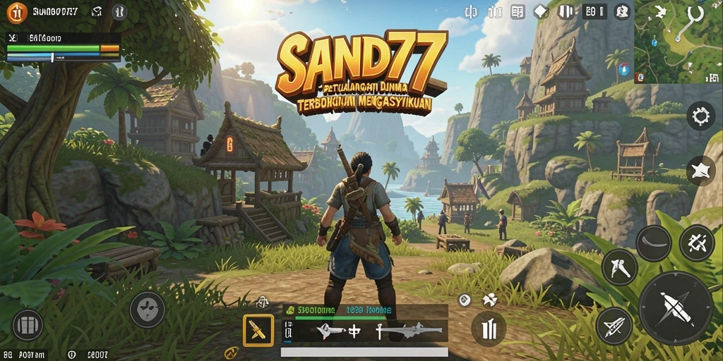 Gameplay SAND77 yang menakjubkan dalam dunia terbuka.