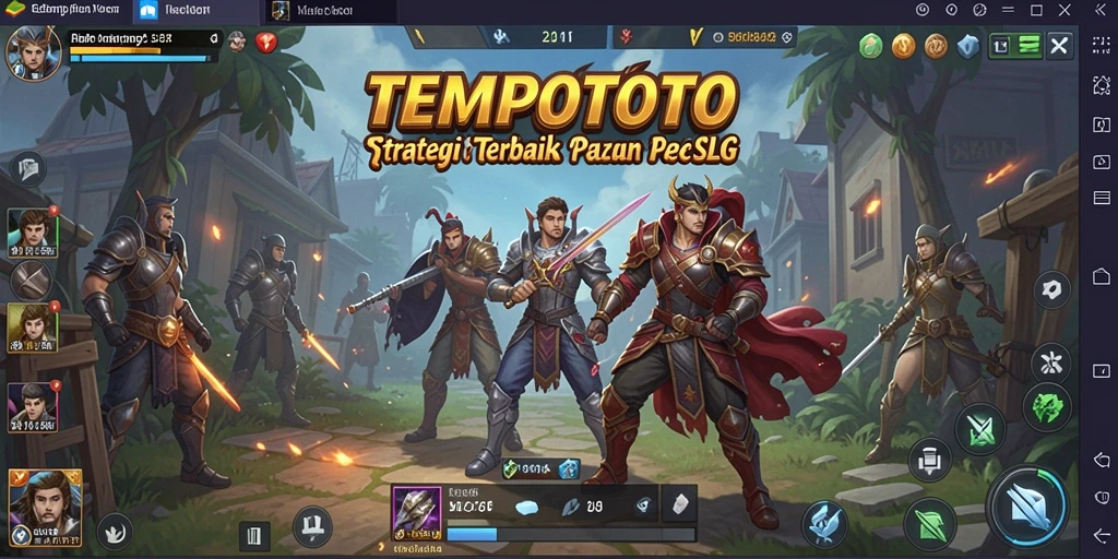 Tangkapan layar utama dari gameplay mendebarkan TEMPOTOTO.