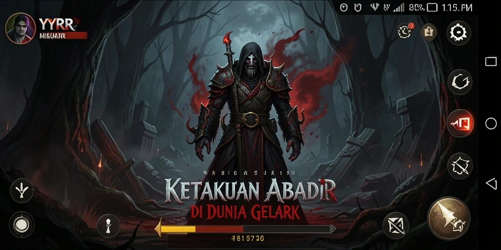 Tangkapan layar menampilkan gameplay menyeramkan dari YYRR.